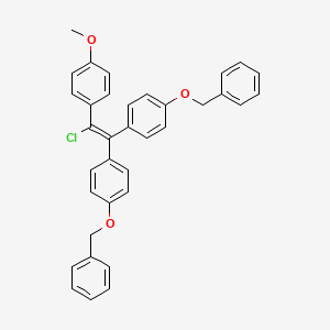 1,1'-[Chloro(4-methoxyphenyl)ethenylidene]bis[4-(phenylmethoxy)benzene