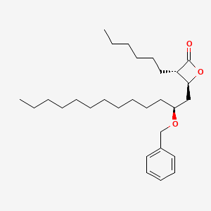 molecular formula C29H48O3 B13437603 (3S,4S)-4-((S)-2-(Benzyloxy)tridecyl)-3-hexyloxetan-2-one 