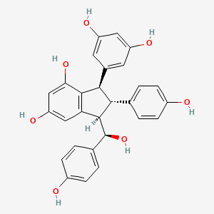 molecular formula C28H24O7 B13437607 Leachianol G 