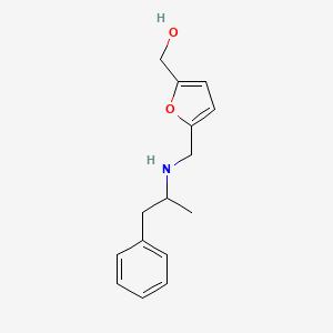 molecular formula C15H19NO2 B13437638 Amphetamine-5-((Methyl)2-furanmethanol) 