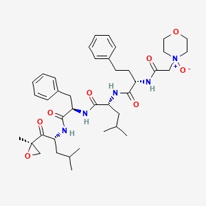 molecular formula C40H57N5O8 B13437663 (alphaS)-2-[[2-(4-Oxido-4-Morpholinyl)acetyl]amino]Benzenebutanoyl-L-leucyl-N-[(1S)-3-methyl-1-[[(2R)-2-methyl-2-oxiranyl]carbonyl]butyl]-L-Phenylalaninamide 