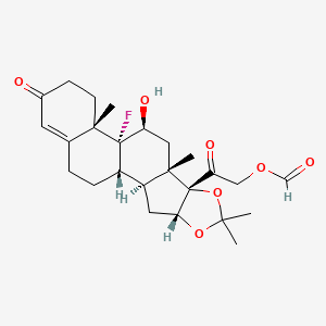 molecular formula C25H33FO7 B13437707 1,2-Dihydrotriamcinolone Acetonide 21-Formate 