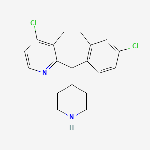 molecular formula C19H18Cl2N2 B13437723 4-Chloro Desloratadine CAS No. 133330-63-9