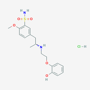 5-[(2R)-2-[[2-(2-Hydroxyphenoxy)ethyl]amino]propyl]-2-methoxybenzenesulfonamide Hydrochloride (Desethyltamsulosin Hydrochloride)