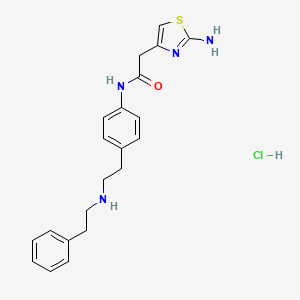 molecular formula C21H25ClN4OS B13437788 Dehydroxy Mirabegron Hydrochloride Salt 