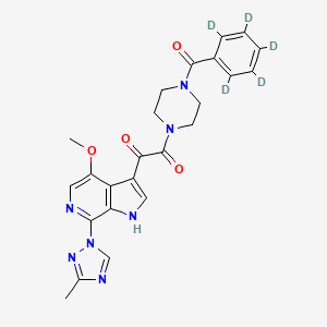 molecular formula C24H23N7O4 B13437814 Temsavir-D5 