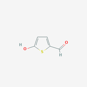 molecular formula C5H4O2S B13437816 2-Thiophenecarboxaldehyde, 5-hydroxy- 