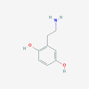 B1343785 2-(2-Aminoethyl)benzene-1,4-diol CAS No. 21581-41-9