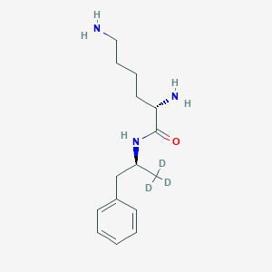 molecular formula C15H25N3O B13437867 Lisdexamphetamine-d3 Dihydrochloride 