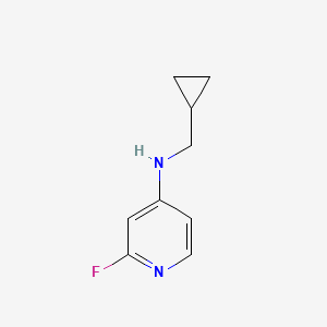 molecular formula C9H11FN2 B13437878 N-(cyclopropylmethyl)-2-fluoropyridin-4-amine 