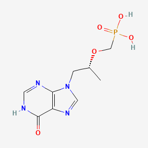 molecular formula C9H13N4O5P B13437886 [(2R)-1-(6-oxo-1H-purin-9-yl)propan-2-yl]oxymethylphosphonic acid 