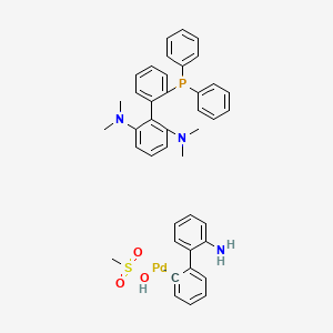 Methanesulfonato[2-diphenylphosphino-2',6'-bis(dimethylamino)-1,1-biphenyl](2'-amino-1,1'-biphenyl-2-yl)palladium(II)