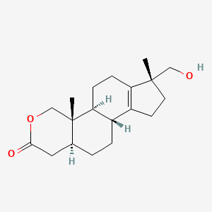 17-alpha-Hydroxymethyl-17-beta-methyl-18-nor-2-oxa-5-alpha-androst-13-en-3-one