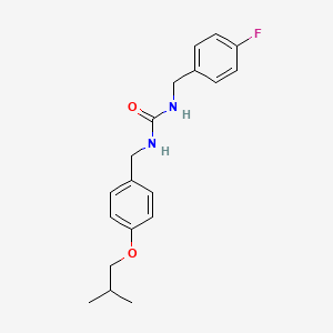 1-[(4-Fluorophenyl)methyl]-3-[(4-isobutoxyphenyl)methyl]urea