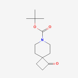 molecular formula C13H21NO3 B1343796 1-氧代-7-氮杂螺[3.5]壬烷-7-羧酸叔丁酯 CAS No. 849203-60-7