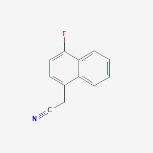 molecular formula C12H8FN B1343805 2-(4-氟萘-1-基)乙腈 CAS No. 3832-87-9