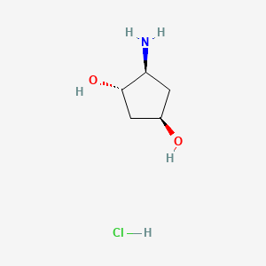 Rac-(1R,3S,4S)-4-aminocyclopentane-1,3-diol hcl