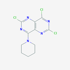 2,4,6-Trichloro-8-(1-piperidinyl)-pyrimido[5,4-d]pyrimidine