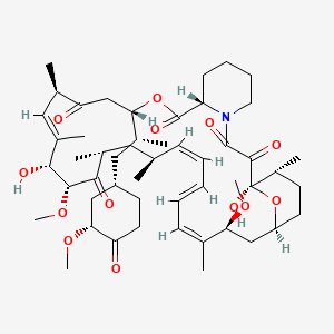 (1R,9S,12S,15R,16Z,18R,19R,21R,23S,24E,26Z,28E,30S,32S,35R)-1,18-dihydroxy-19,30-dimethoxy-12-[(2R)-1-[(1S,3R)-3-methoxy-4-oxocyclohexyl]propan-2-yl]-15,17,21,23,29,35-hexamethyl-11,36-dioxa-4-azatricyclo[30.3.1.04,9]hexatriaconta-16,24,26,28-tetraene-2,3,10,14,20-pentone