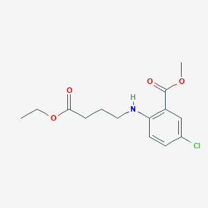 molecular formula C14H18ClNO4 B13438175 Methyl 5-Chloro-2-[(4-ethoxy-4-oxobutyl)amino]benzoate 