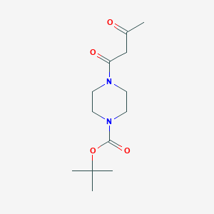 molecular formula C13H22N2O4 B1343826 叔丁基4-(3-氧代丁酰基)哌嗪-1-羧酸酯 CAS No. 401566-77-6