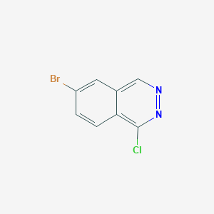 molecular formula C8H4BrClN2 B1343828 6-Bromo-1-chlorophthalazine CAS No. 470484-70-9