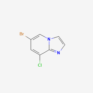 molecular formula C7H4BrClN2 B1343835 6-溴-8-氯咪唑并[1,2-a]吡啶 CAS No. 474708-88-8