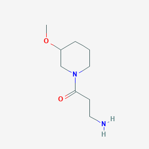 3-Amino-1-(3-methoxypiperidin-1-yl)propan-1-one