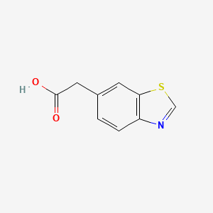 molecular formula C9H7NO2S B1343840 2-(1,3-Benzothiazol-6-yl)acetic acid CAS No. 98589-45-8