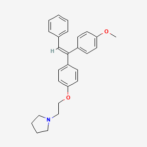 1-[2-[4-[1-(4-Methoxyphenyl)-2-phenylethenyl]phenoxy]ethyl]-pyrrolidine