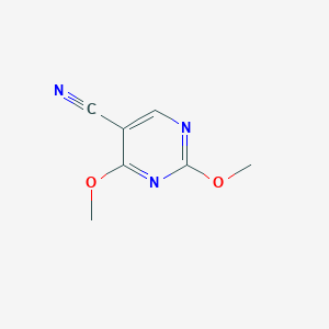 molecular formula C7H7N3O2 B1343848 2,4-二甲氧基嘧啶-5-碳腈 CAS No. 14445-57-9