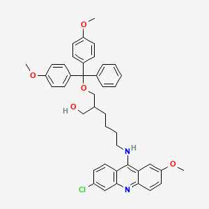 2-[[Bis(4-methoxyphenyl)phenylmethoxy]methyl]-6-[(6-chloro-2-methoxy-9-acridinyl)amino]-1-hexanol