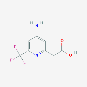 [4-Amino-6-(trifluoromethyl)pyridin-2-YL]acetic acid