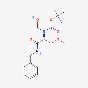 molecular formula C17H26N2O5 B13438526 (R)-tert-Butyl (1-(benzylamino)-3-methoxy-1-oxopropan-2-yl)(hydroxymethyl)carbamate 