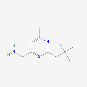 (6-Methyl-2-neopentylpyrimidin-4-yl)methanamine