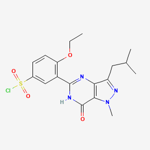 3-[6,7-Dihydro-1-methyl-3-(2-methylpropyl)-7-oxo-1H-pyrazolo[4,3-d]pyrimidin-5-yl]-4-ethoxybenzenesulfonyl Chloride