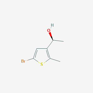 (1S)-1-(5-bromo-2-methylthiophen-3-yl)ethanol