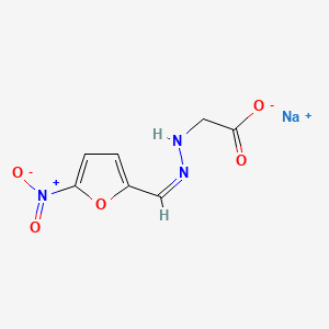 Sodium (E)-2-(2-((5-Nitrofuran-2-yl)methylene)hydrazinyl)acetate