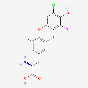 (2S)-2-amino-3-(4-(3-chloro-4-hydroxy-5-iodophenoxy)-3,5-diiodophenyl)propanoic acid