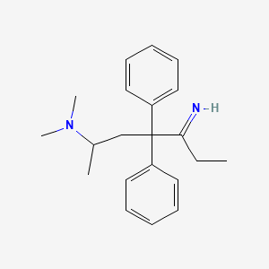 Hexylamine, 3,3-diphenyl-4-imino-N,N,1-trimethyl-