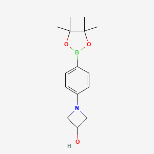 1-(4-(4,4,5,5-Tetramethyl-1,3,2-dioxaborolan-2-yl)phenyl)azetidin-3-ol