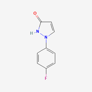 molecular formula C9H7FN2O B1343863 1-(4-氟苯基)-3-羟基-1H-吡唑 CAS No. 939044-47-0