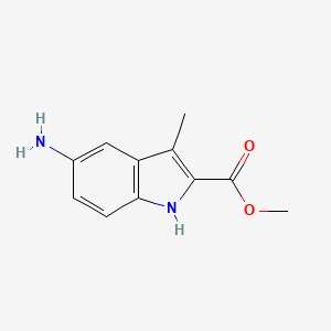 methyl 5-amino-3-methyl-1H-indole-2-carboxylate