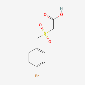molecular formula C9H9BrO4S B1343864 2-[(4-Bromophenyl)methanesulfonyl]acetic acid CAS No. 81431-45-0