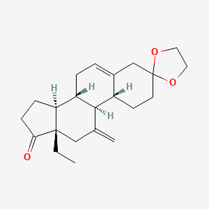 13-ethyl-11-methylene-Gon-5-ene-3,17-dione cyclic 3-(1,2-ethanediyl acetal)