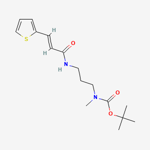 tert-butyl N-methyl-N-[3-[[(E)-3-thiophen-2-ylprop-2-enoyl]amino]propyl]carbamate