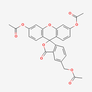 molecular formula C27H20O9 B13438669 5-(Acetoxymethyl) Fluorescein Diacetate 