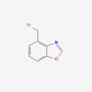 molecular formula C8H6BrNO B1343867 4-(Bromomethyl)benzo[d]oxazole CAS No. 223792-93-6