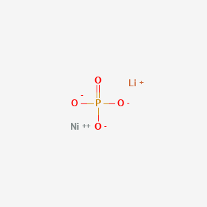 molecular formula LiNiO4P B13438673 Lithium nickel(II) phosphate CAS No. 13977-83-8