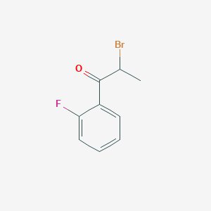 B1343875 2-Bromo-1-(2-fluorophenyl)propan-1-one CAS No. 186036-09-9